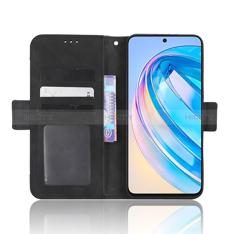 Custodia Portafoglio In Pelle Cover con Supporto BY3 per Huawei Honor X8a 4G