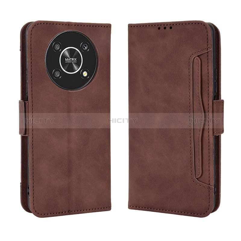 Custodia Portafoglio In Pelle Cover con Supporto BY3 per Huawei Honor X9 5G