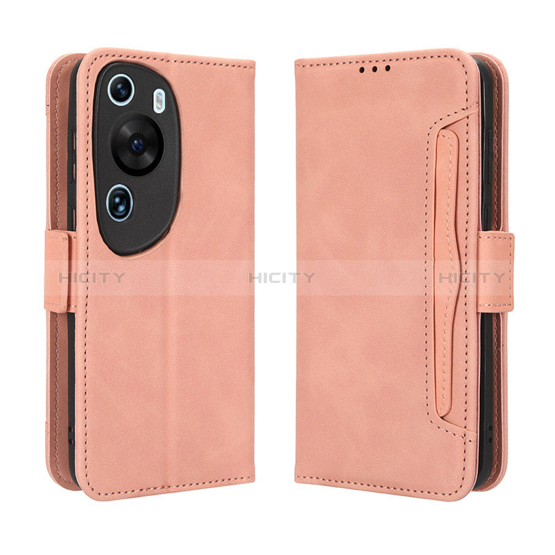 Custodia Portafoglio In Pelle Cover con Supporto BY3 per Huawei P60 Art