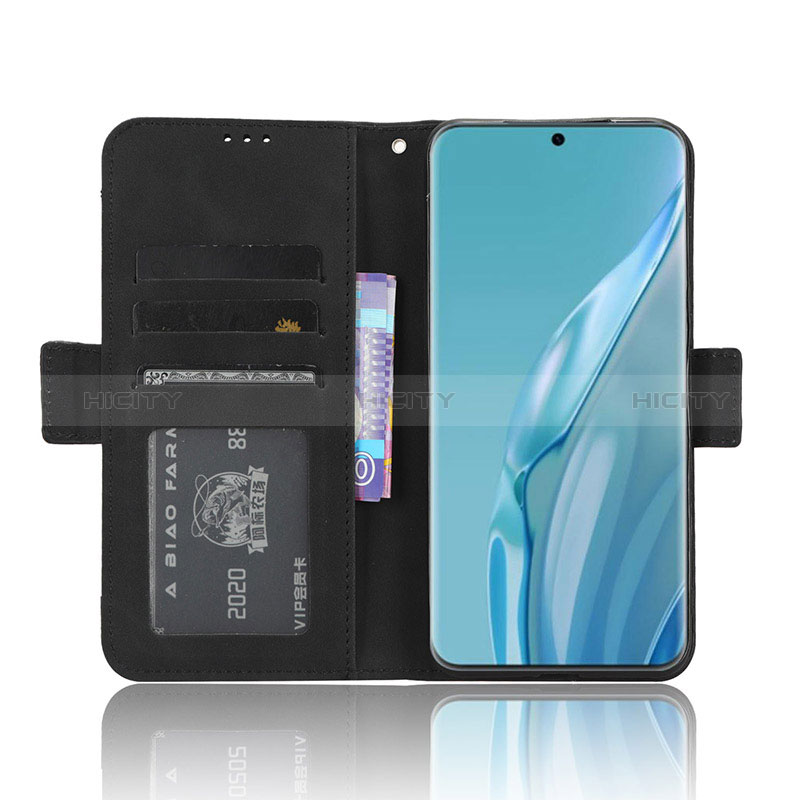 Custodia Portafoglio In Pelle Cover con Supporto BY3 per Huawei P60 Art