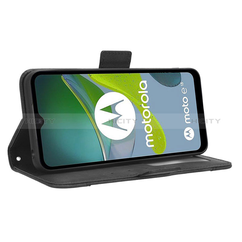 Custodia Portafoglio In Pelle Cover con Supporto BY3 per Motorola Moto E13