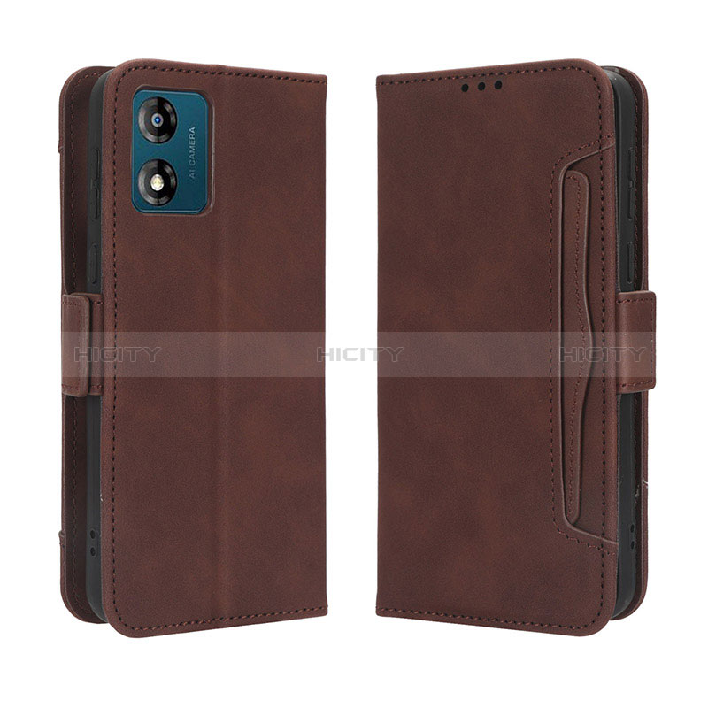 Custodia Portafoglio In Pelle Cover con Supporto BY3 per Motorola Moto E13