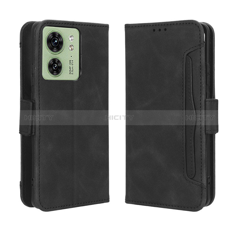 Custodia Portafoglio In Pelle Cover con Supporto BY3 per Motorola Moto Edge (2023) 5G Nero