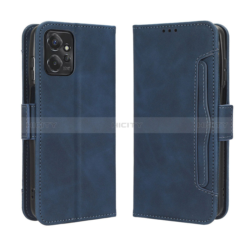 Custodia Portafoglio In Pelle Cover con Supporto BY3 per Motorola Moto G Power 5G (2023) Blu