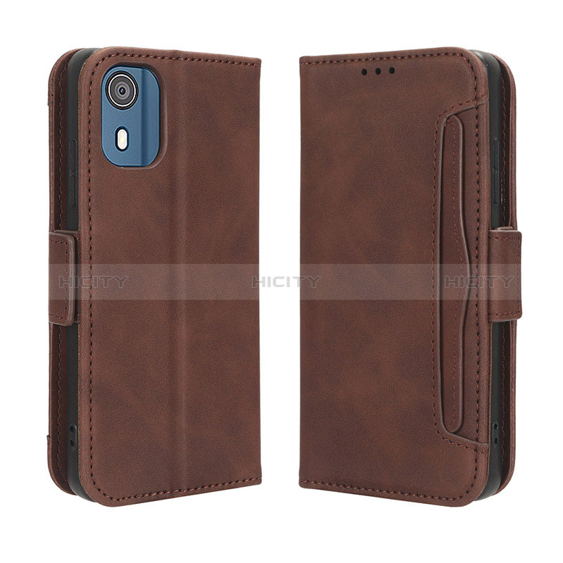 Custodia Portafoglio In Pelle Cover con Supporto BY3 per Nokia C02