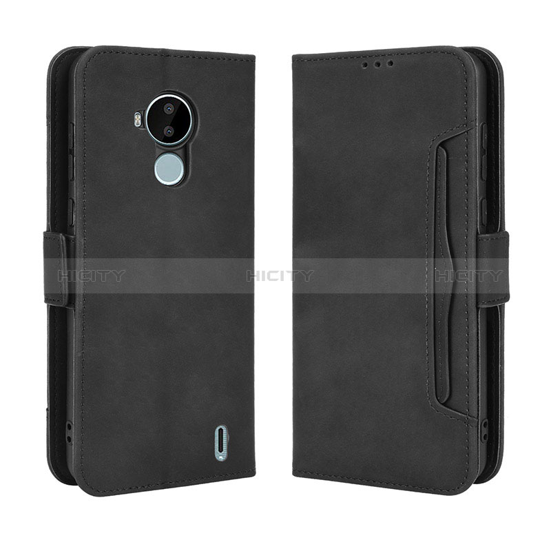 Custodia Portafoglio In Pelle Cover con Supporto BY3 per Nokia C30