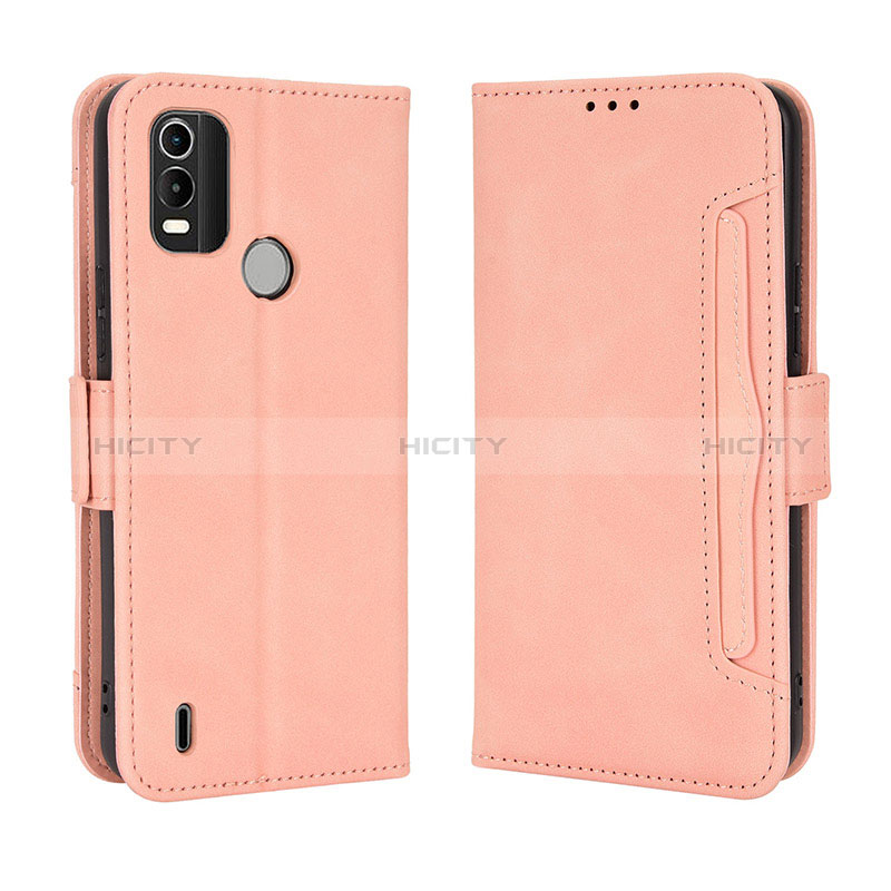 Custodia Portafoglio In Pelle Cover con Supporto BY3 per Nokia G11 Plus Rosa