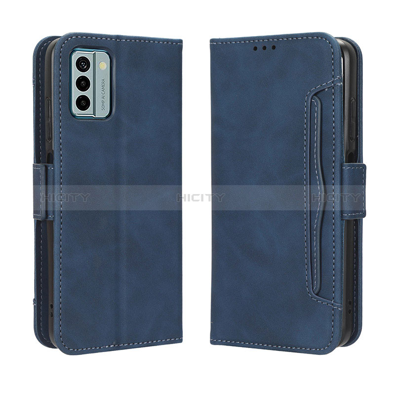 Custodia Portafoglio In Pelle Cover con Supporto BY3 per Nokia G22 Blu