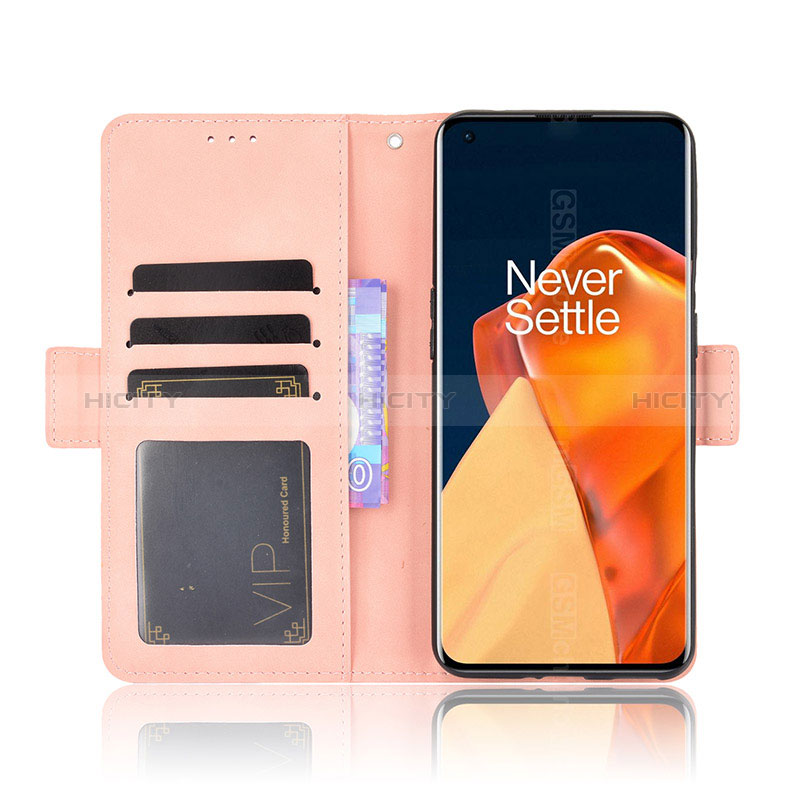 Custodia Portafoglio In Pelle Cover con Supporto BY3 per OnePlus 9 Pro 5G