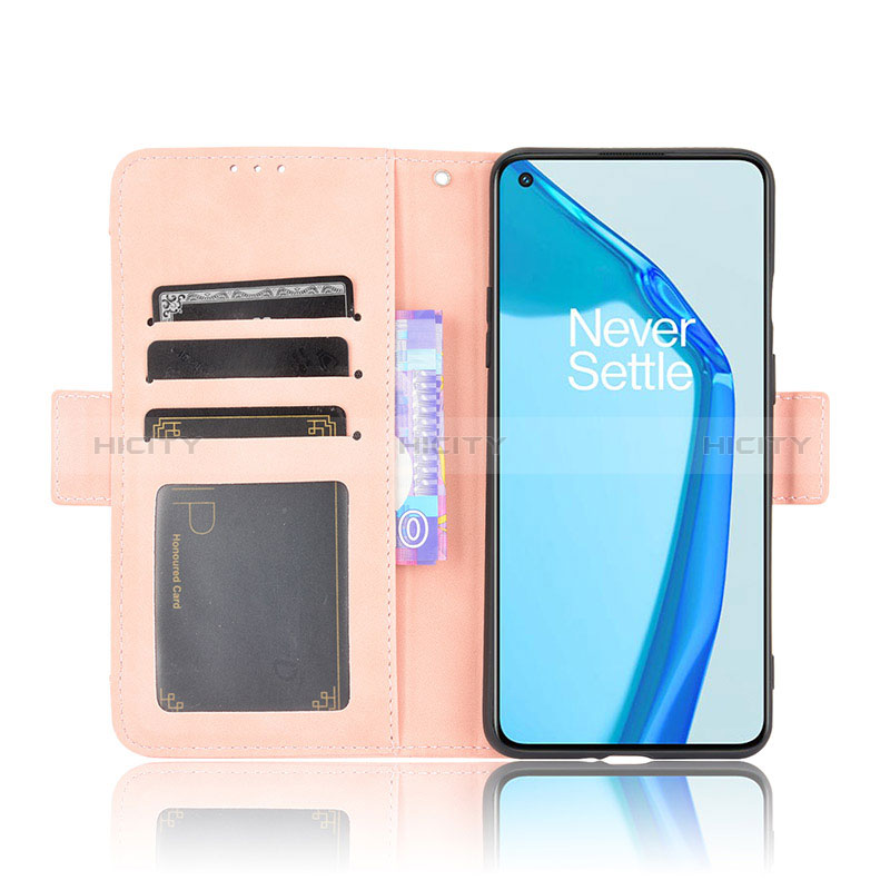 Custodia Portafoglio In Pelle Cover con Supporto BY3 per OnePlus 9R 5G