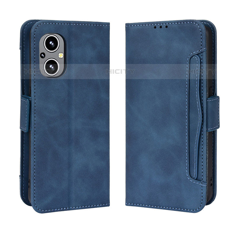 Custodia Portafoglio In Pelle Cover con Supporto BY3 per OnePlus Nord N20 5G Blu