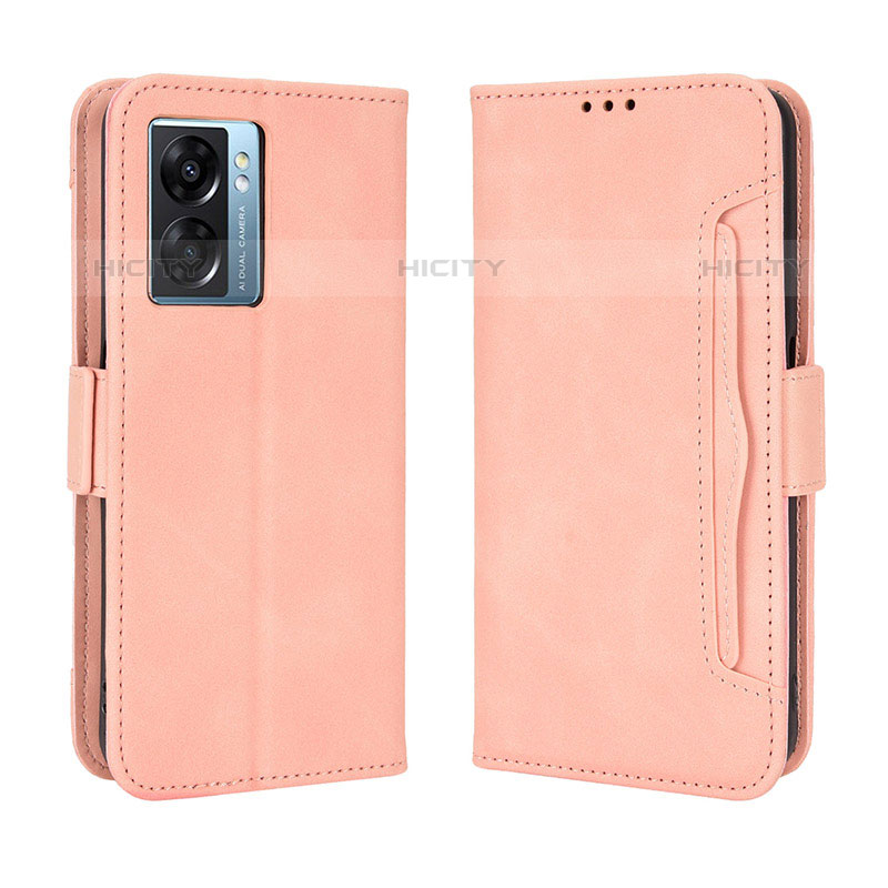 Custodia Portafoglio In Pelle Cover con Supporto BY3 per OnePlus Nord N300 5G Rosa