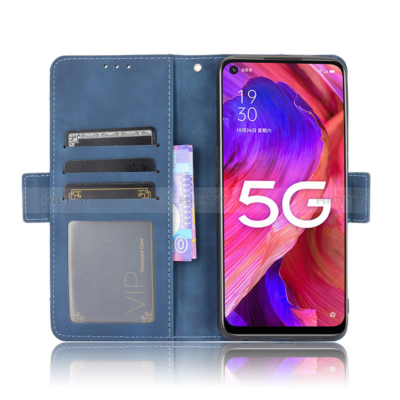 Custodia Portafoglio In Pelle Cover con Supporto BY3 per Oppo A54 5G