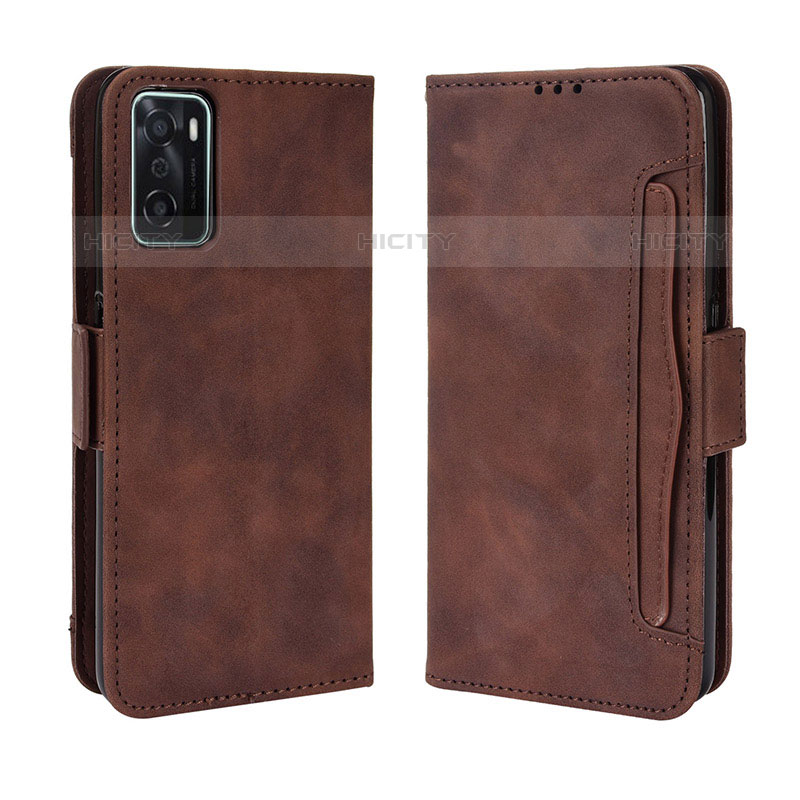 Custodia Portafoglio In Pelle Cover con Supporto BY3 per Oppo A55S 5G