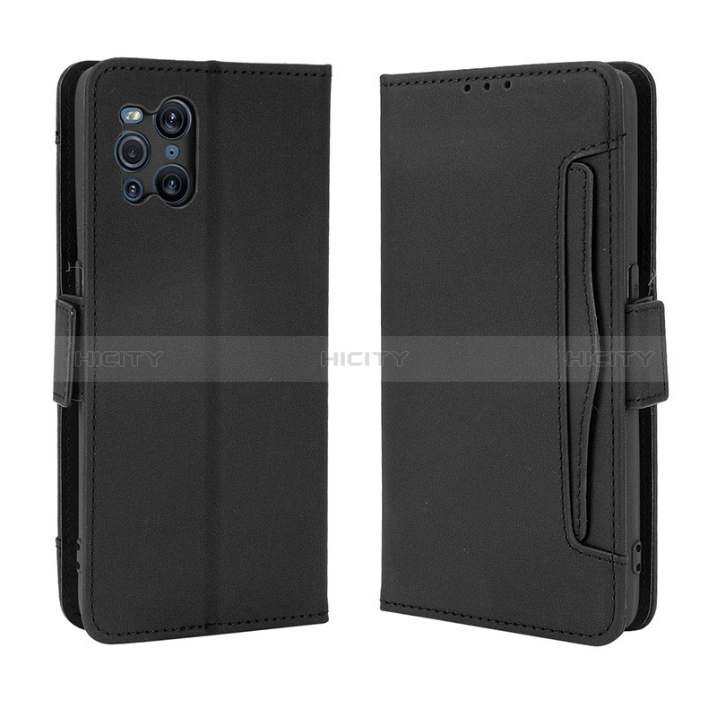 Custodia Portafoglio In Pelle Cover con Supporto BY3 per Oppo Find X3 5G