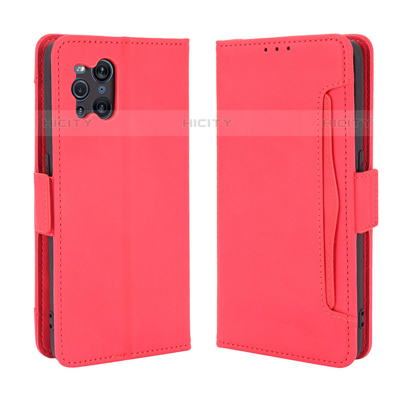 Custodia Portafoglio In Pelle Cover con Supporto BY3 per Oppo Find X3 Pro 5G