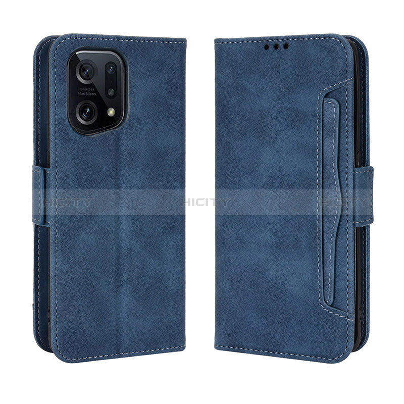 Custodia Portafoglio In Pelle Cover con Supporto BY3 per Oppo Find X5 5G