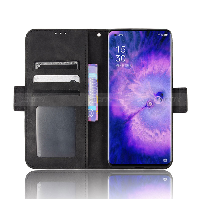 Custodia Portafoglio In Pelle Cover con Supporto BY3 per Oppo Find X5 5G