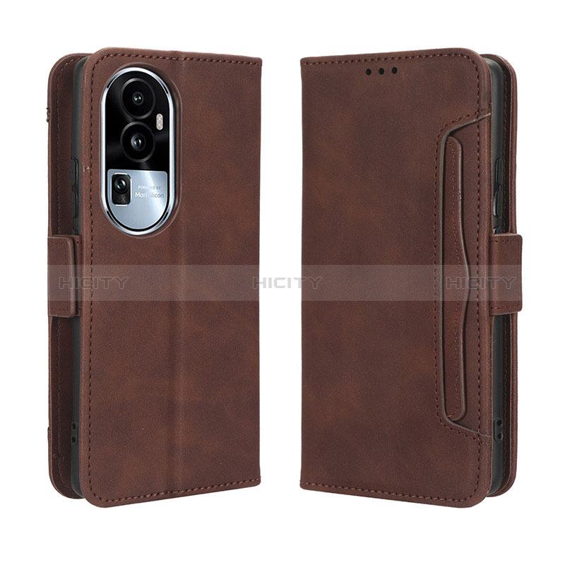 Custodia Portafoglio In Pelle Cover con Supporto BY3 per Oppo Reno10 Pro+ Plus 5G