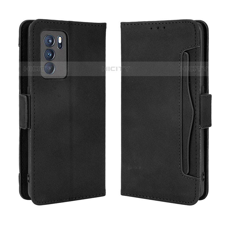 Custodia Portafoglio In Pelle Cover con Supporto BY3 per Oppo Reno6 Pro 5G India