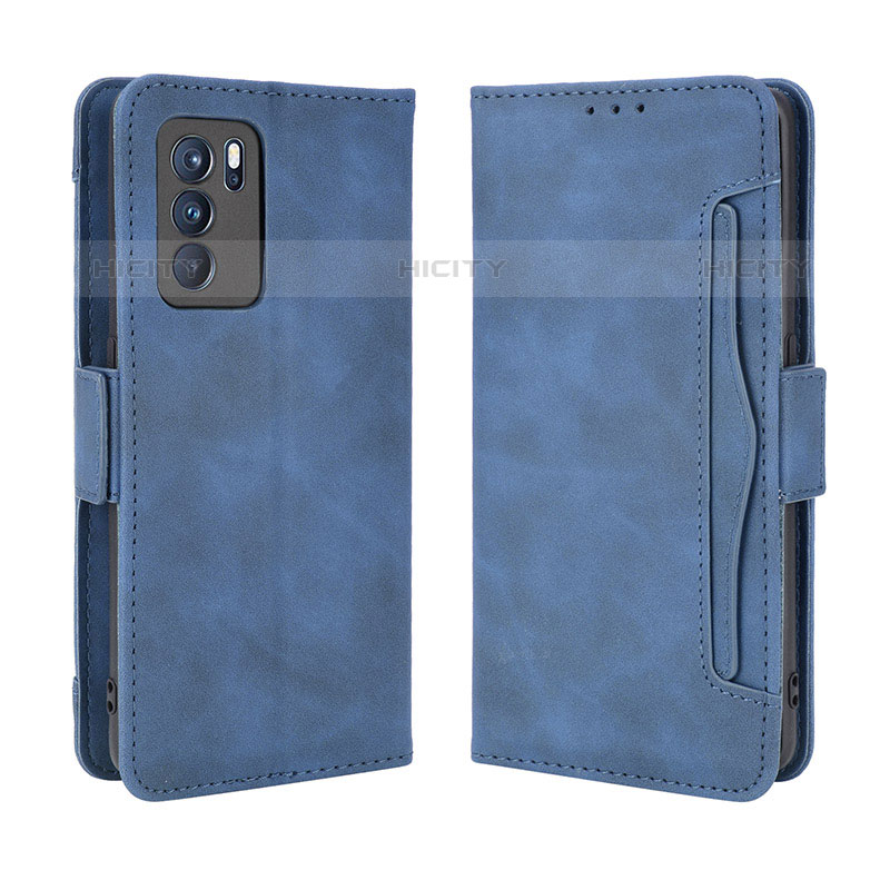 Custodia Portafoglio In Pelle Cover con Supporto BY3 per Oppo Reno6 Pro 5G India