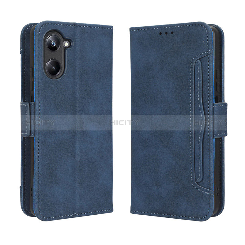 Custodia Portafoglio In Pelle Cover con Supporto BY3 per Realme 10 4G Blu