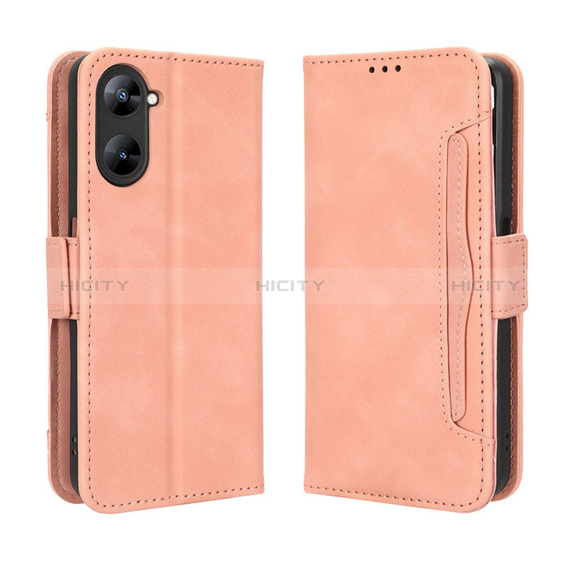 Custodia Portafoglio In Pelle Cover con Supporto BY3 per Realme 10S 5G Rosa