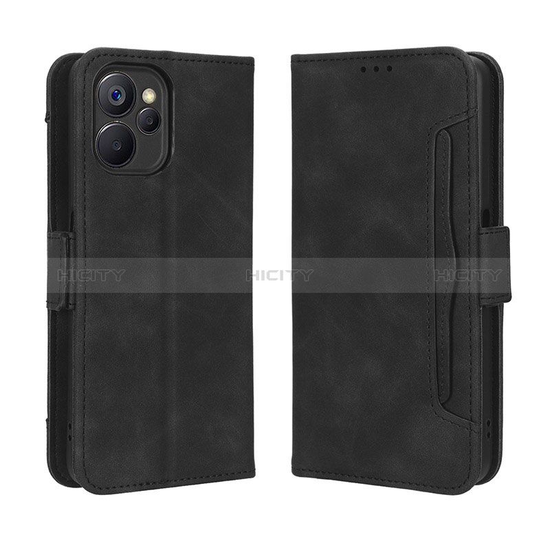 Custodia Portafoglio In Pelle Cover con Supporto BY3 per Realme 10T 5G Nero