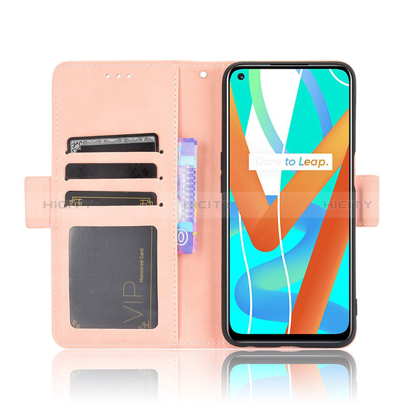 Custodia Portafoglio In Pelle Cover con Supporto BY3 per Realme 8s 5G