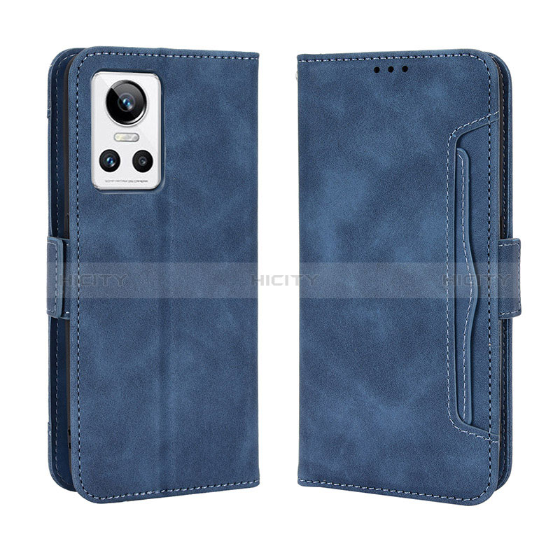 Custodia Portafoglio In Pelle Cover con Supporto BY3 per Realme GT Neo3 5G Blu