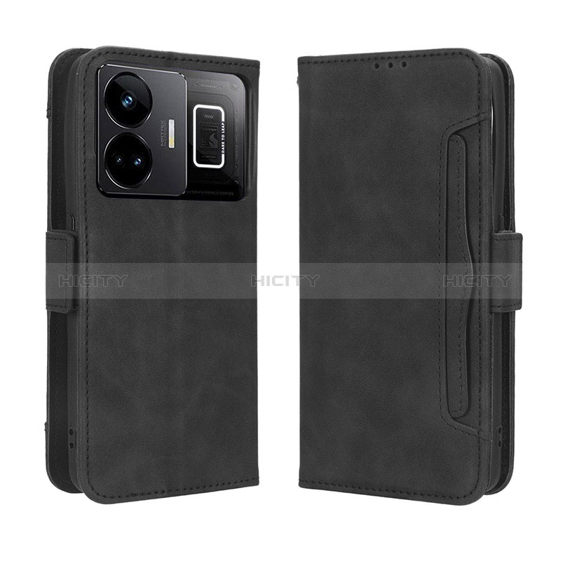 Custodia Portafoglio In Pelle Cover con Supporto BY3 per Realme GT Neo5 5G Nero