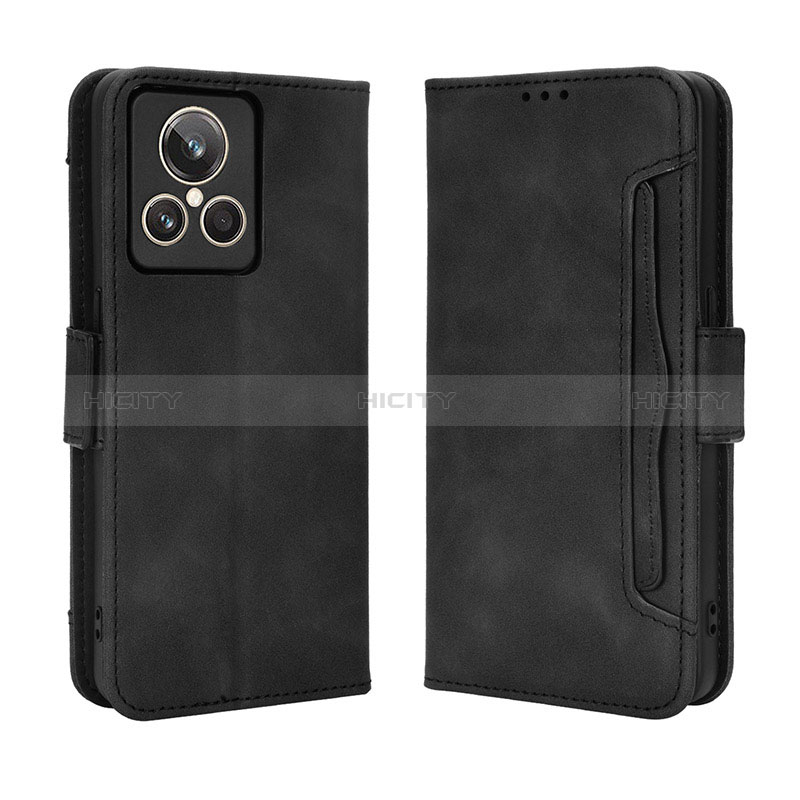 Custodia Portafoglio In Pelle Cover con Supporto BY3 per Realme GT2 Master Explorer Nero