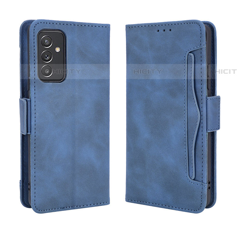 Custodia Portafoglio In Pelle Cover con Supporto BY3 per Samsung Galaxy A05s Blu