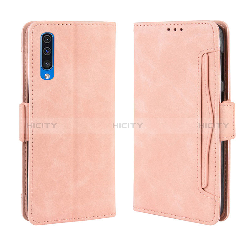 Custodia Portafoglio In Pelle Cover con Supporto BY3 per Samsung Galaxy A50 Rosa