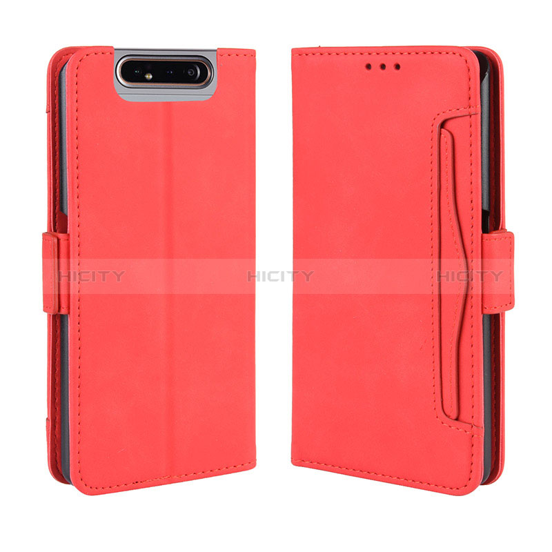 Custodia Portafoglio In Pelle Cover con Supporto BY3 per Samsung Galaxy A80