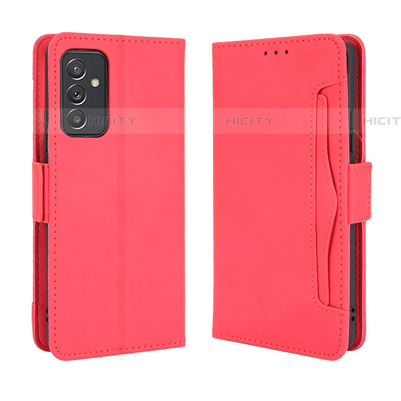 Custodia Portafoglio In Pelle Cover con Supporto BY3 per Samsung Galaxy A82 5G Rosso