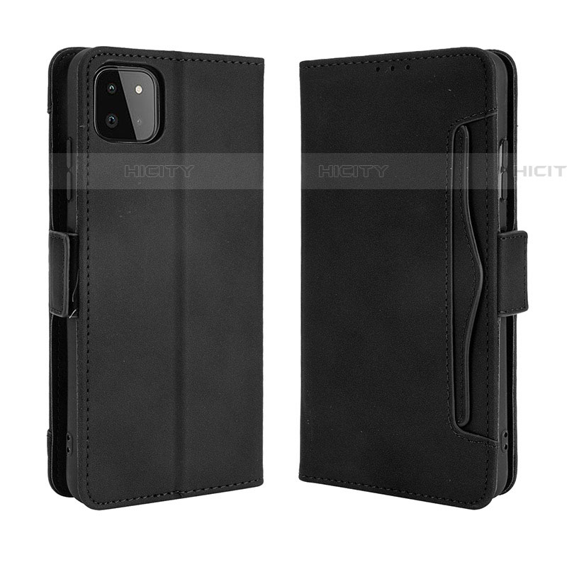 Custodia Portafoglio In Pelle Cover con Supporto BY3 per Samsung Galaxy F42 5G Nero