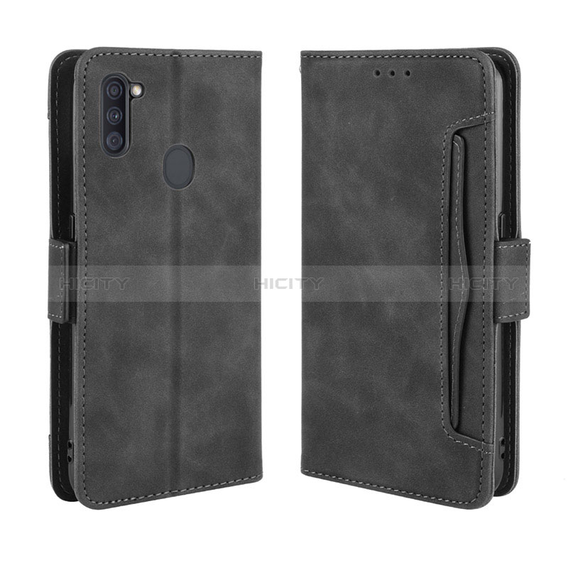 Custodia Portafoglio In Pelle Cover con Supporto BY3 per Samsung Galaxy M11 Nero