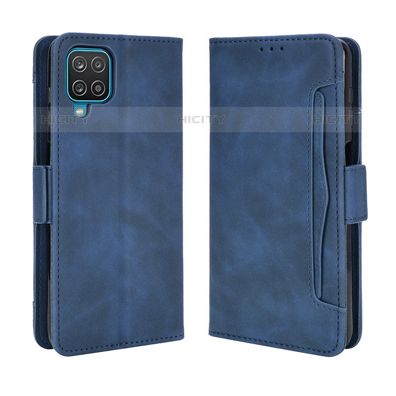 Custodia Portafoglio In Pelle Cover con Supporto BY3 per Samsung Galaxy M32 4G Blu