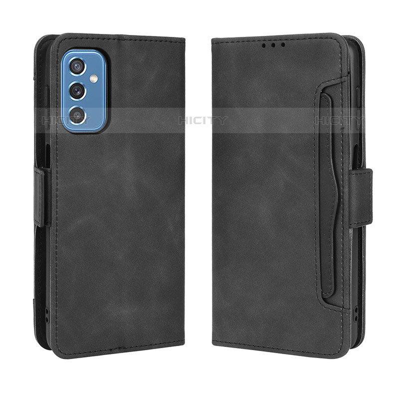 Custodia Portafoglio In Pelle Cover con Supporto BY3 per Samsung Galaxy M52 5G Nero