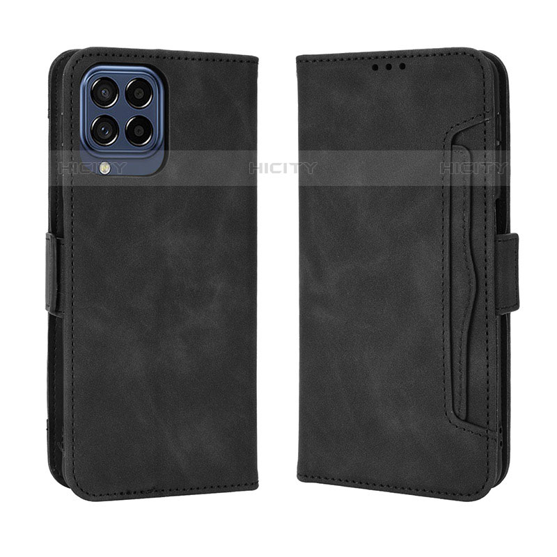 Custodia Portafoglio In Pelle Cover con Supporto BY3 per Samsung Galaxy M53 5G Nero