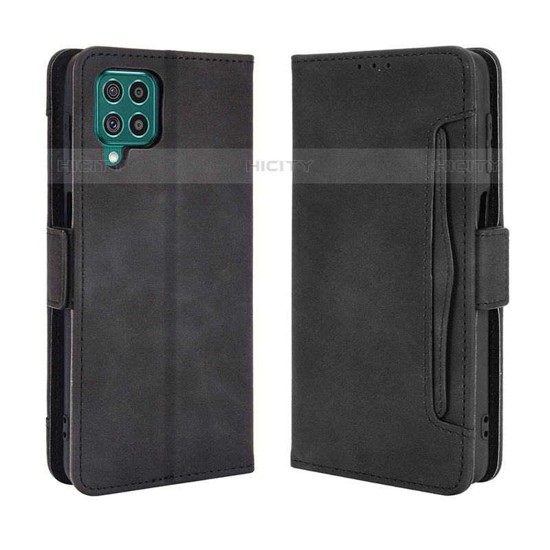 Custodia Portafoglio In Pelle Cover con Supporto BY3 per Samsung Galaxy M62 4G Nero