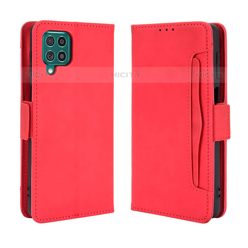 Custodia Portafoglio In Pelle Cover con Supporto BY3 per Samsung Galaxy M62 4G Rosso