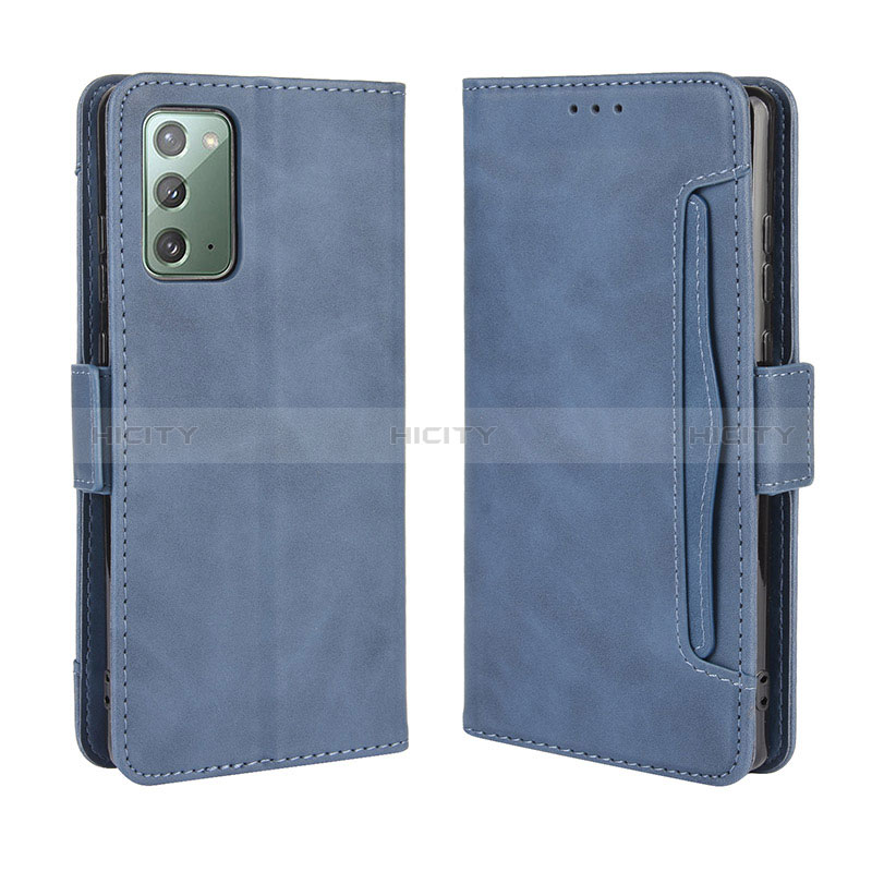 Custodia Portafoglio In Pelle Cover con Supporto BY3 per Samsung Galaxy S20 FE (2022) 5G Blu