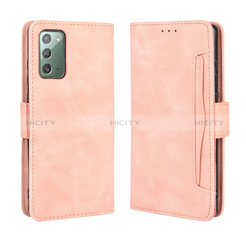 Custodia Portafoglio In Pelle Cover con Supporto BY3 per Samsung Galaxy S20 FE 4G Rosa