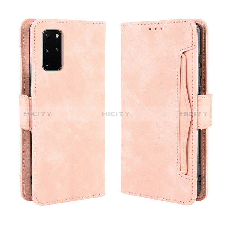 Custodia Portafoglio In Pelle Cover con Supporto BY3 per Samsung Galaxy S20 Plus 5G Rosa