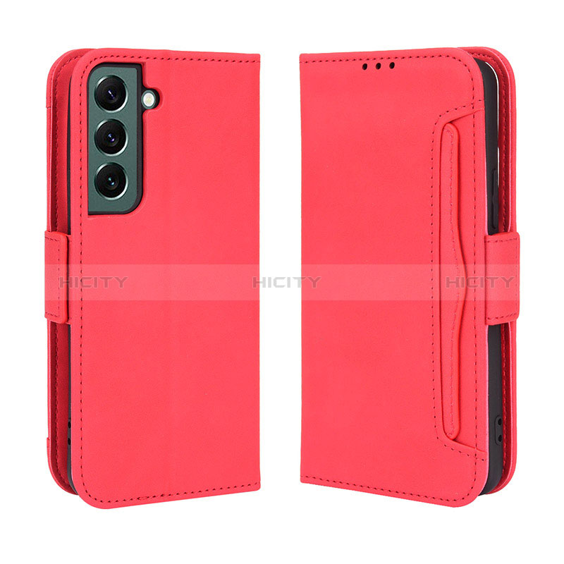 Custodia Portafoglio In Pelle Cover con Supporto BY3 per Samsung Galaxy S25 Plus 5G Rosso