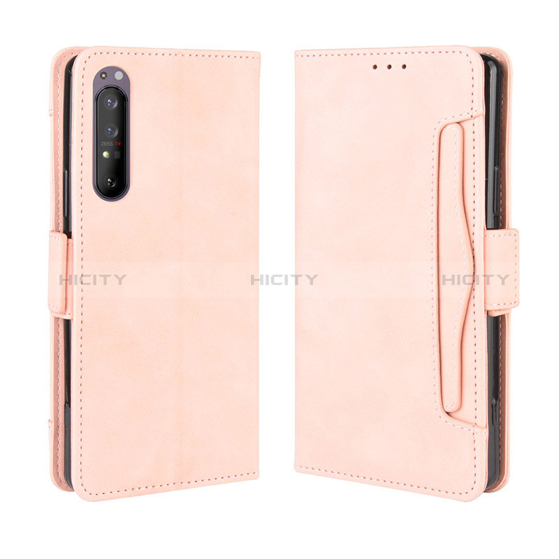 Custodia Portafoglio In Pelle Cover con Supporto BY3 per Sony Xperia 1 II