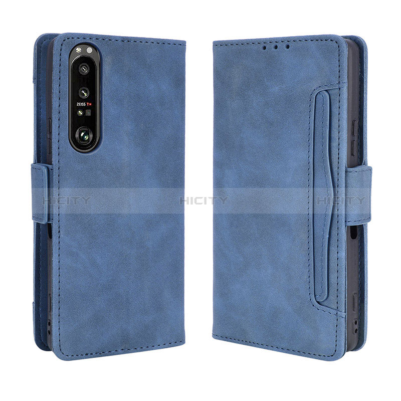 Custodia Portafoglio In Pelle Cover con Supporto BY3 per Sony Xperia 1 III