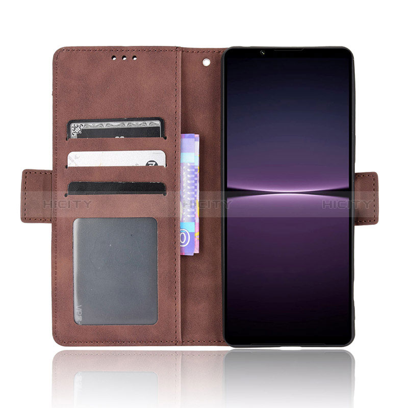 Custodia Portafoglio In Pelle Cover con Supporto BY3 per Sony Xperia 1 IV